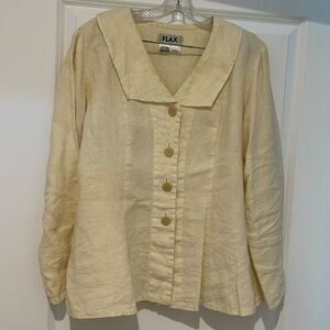 Flax shirt jacket sz medium.